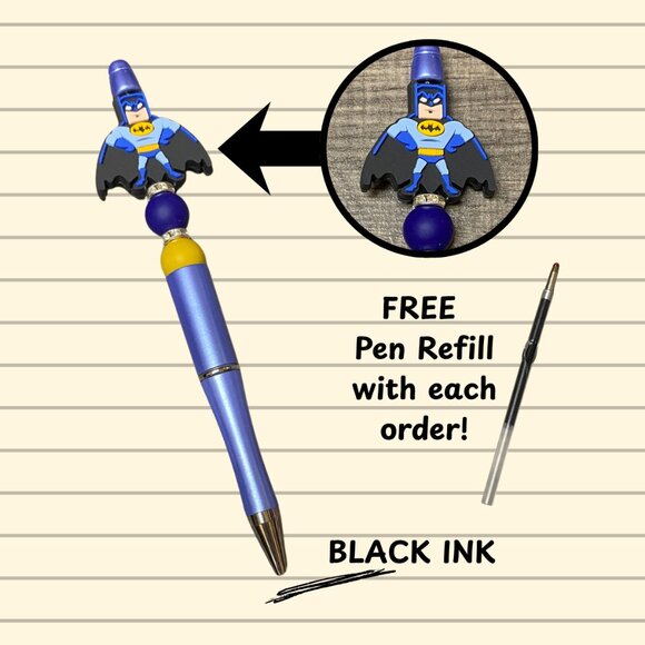 Handmade Custom Batman Pen - Picture 2 of 3